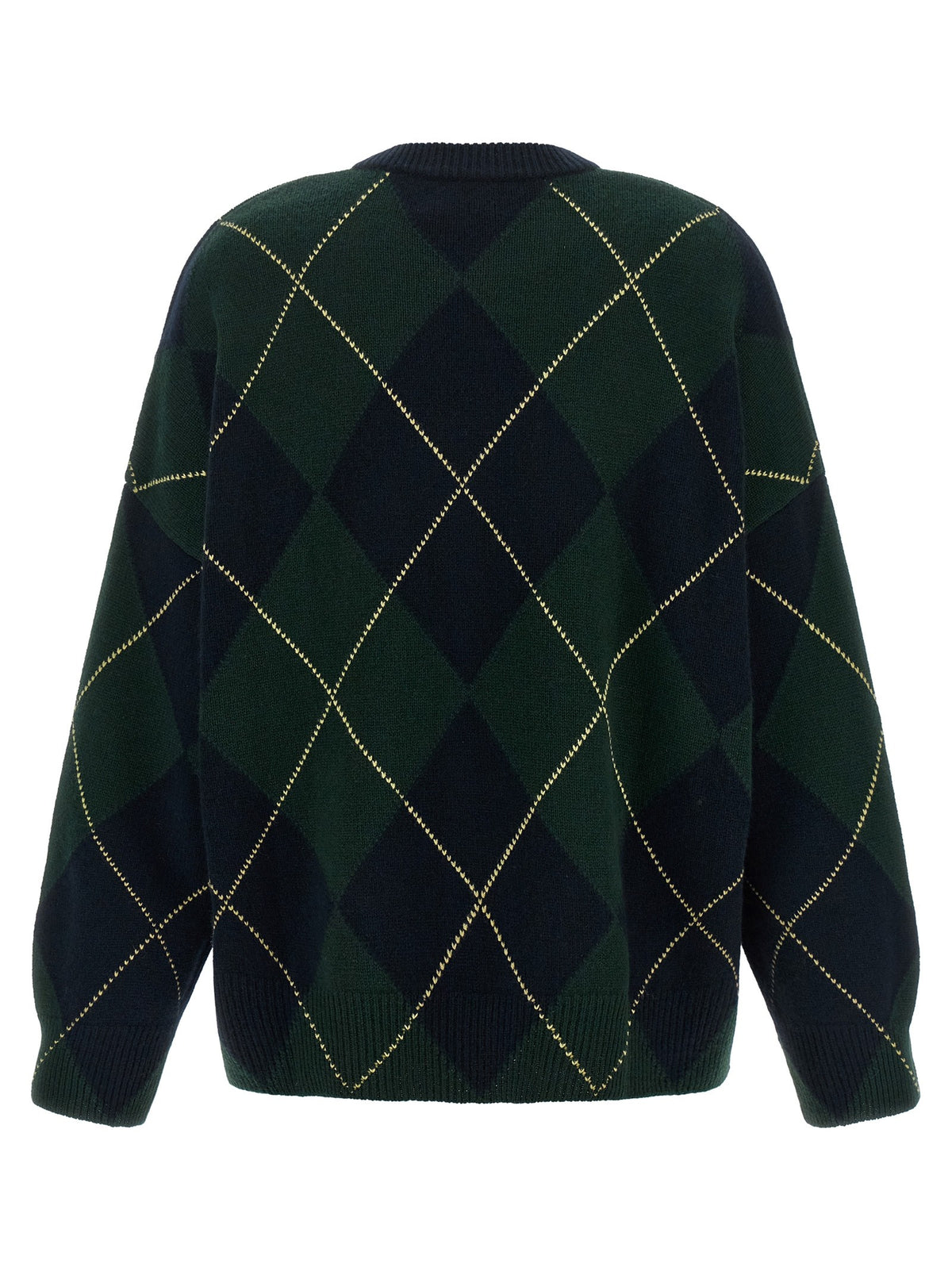 Be You Diamond Shaped Crew Neck Sweater Gold, view 2