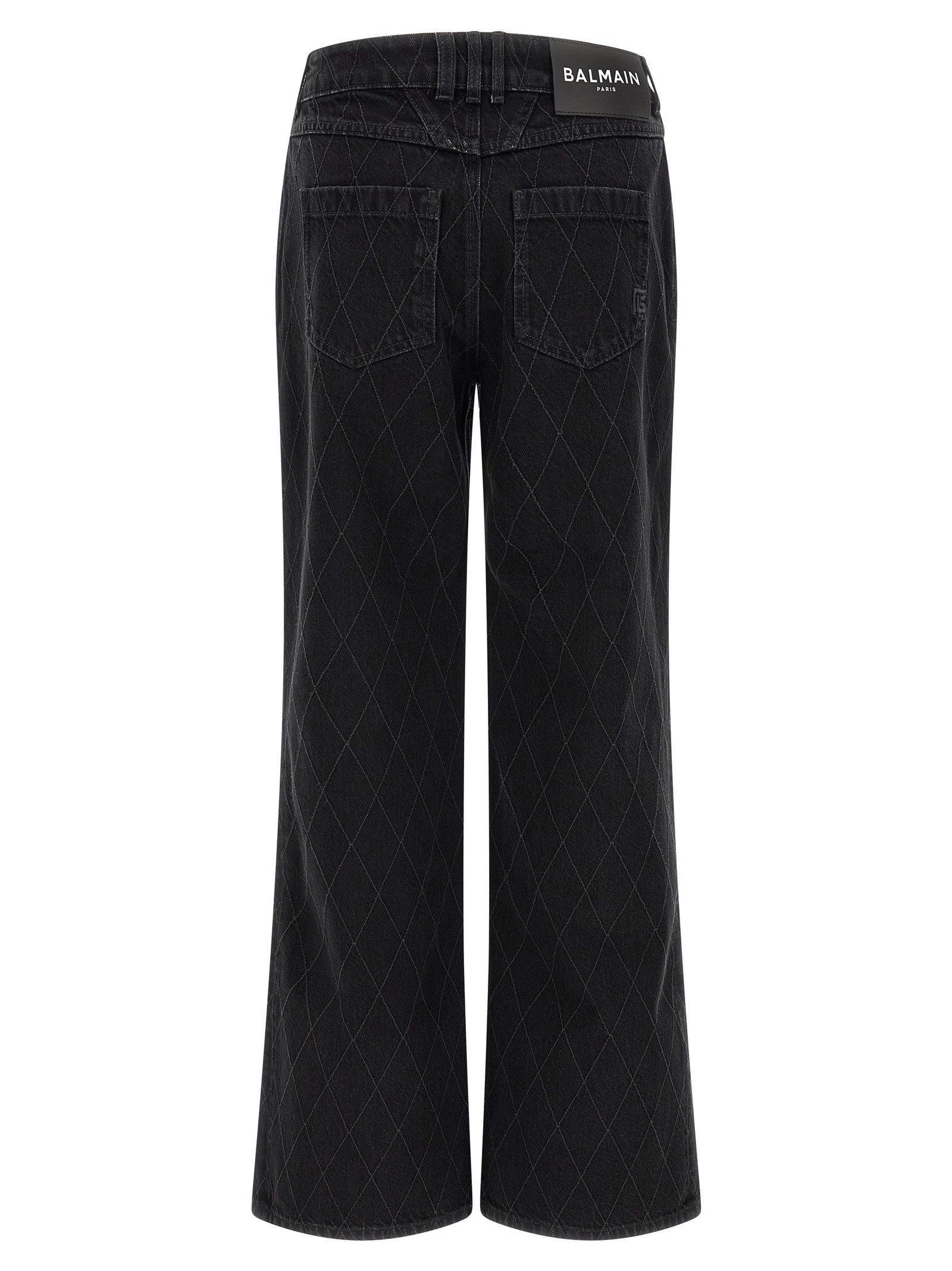 Balmain Diamond Shaped Jeans Black