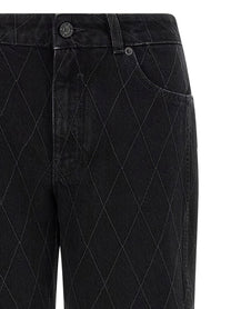 Balmain Diamond Shaped Jeans Black