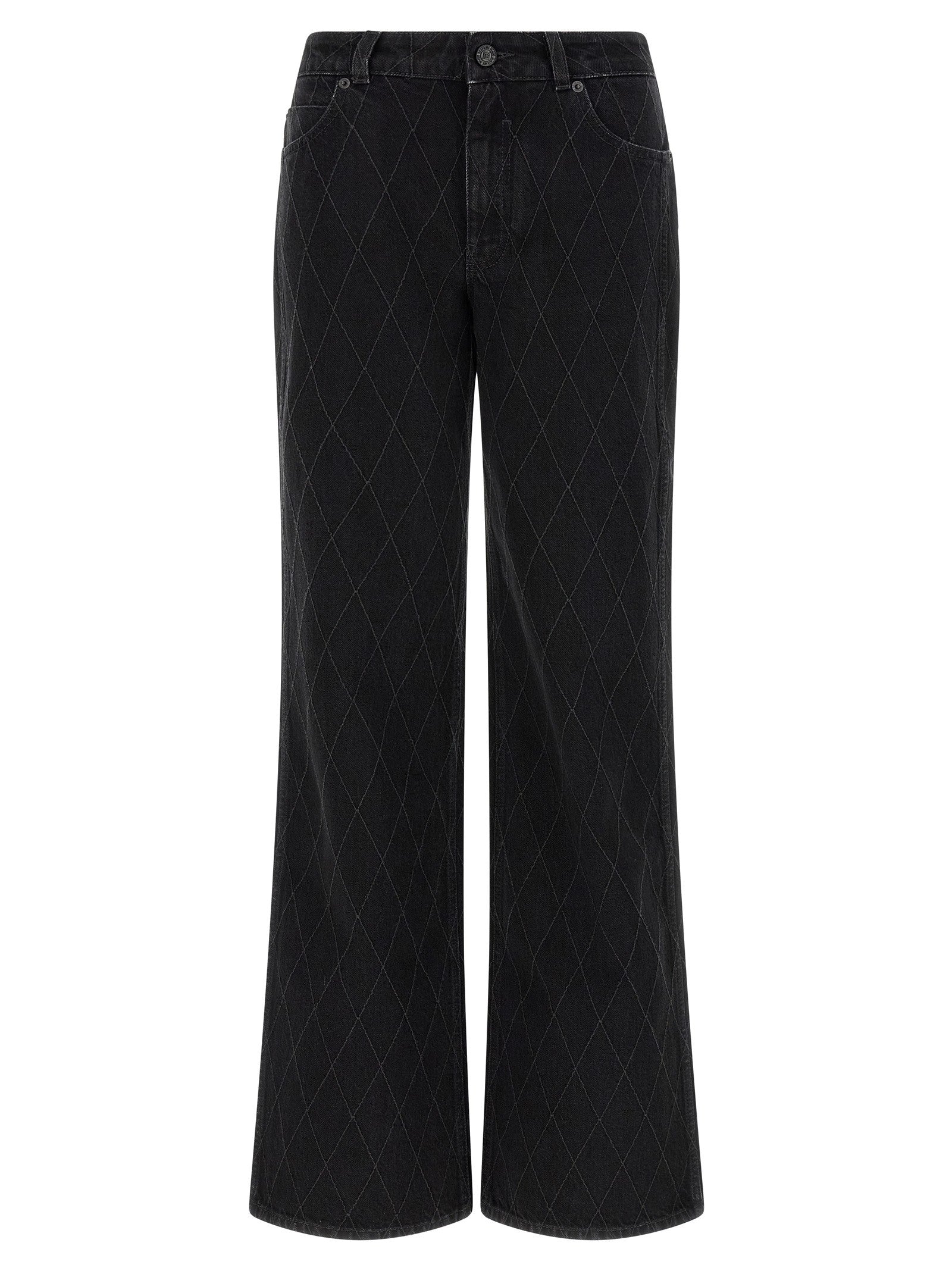 Balmain Diamond Shaped Jeans Black