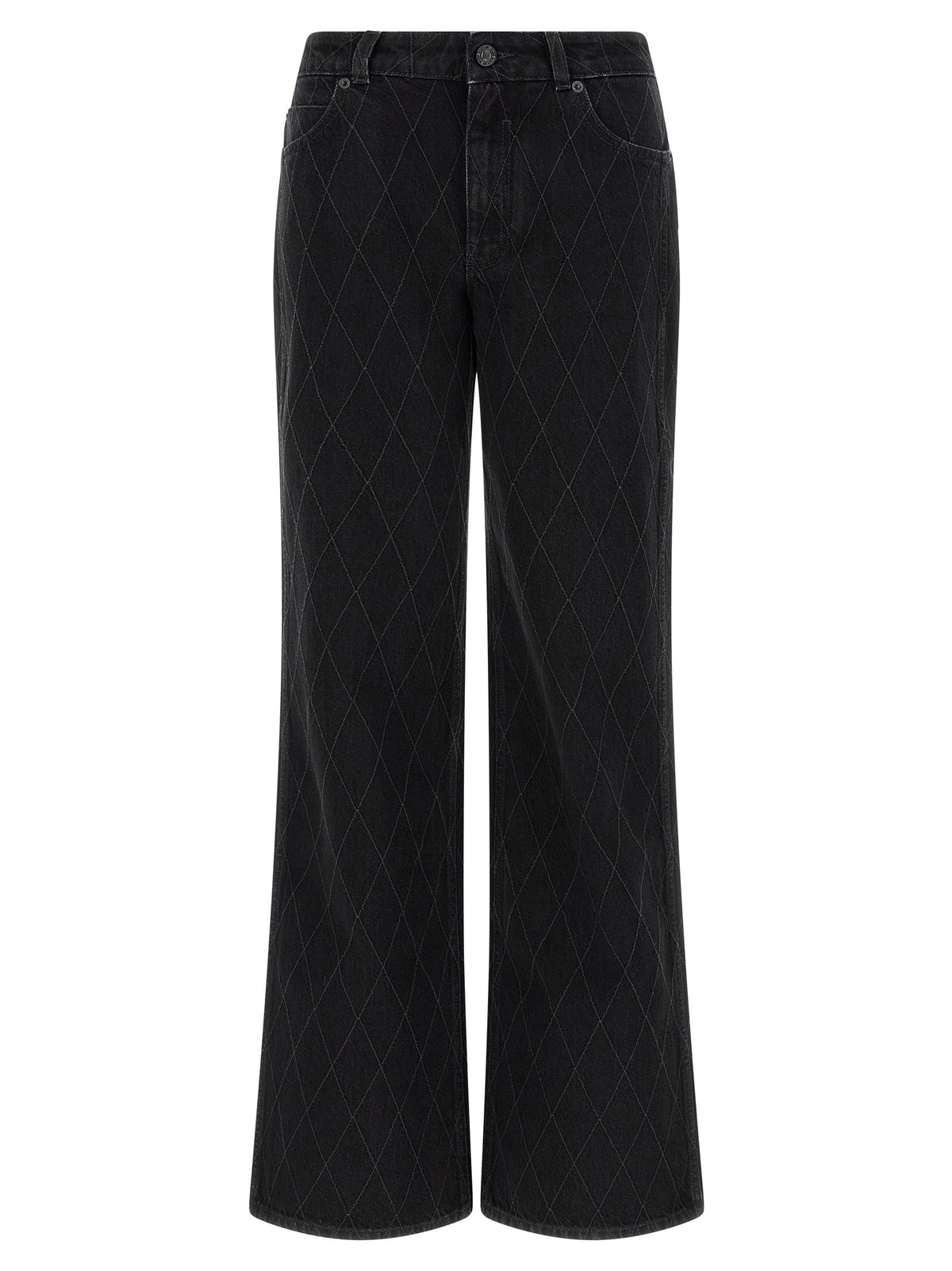 Balmain Diamond Shaped Jeans Black