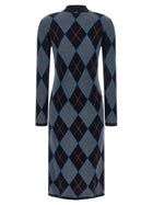 TWINSET Diamond Shaped Knit Dress Orange, view 2