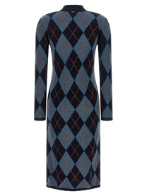 TWINSET Diamond Shaped Knit Dress Orange, view 2
