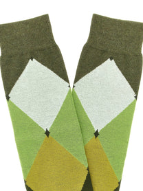 Ballantyne Diamond Shaped Socks Green