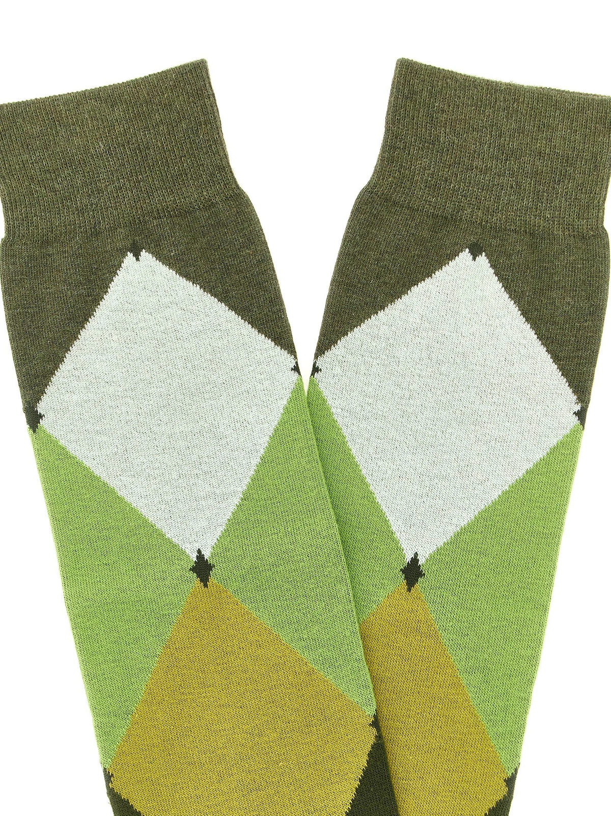 Ballantyne Diamond Shaped Socks Green, view 3