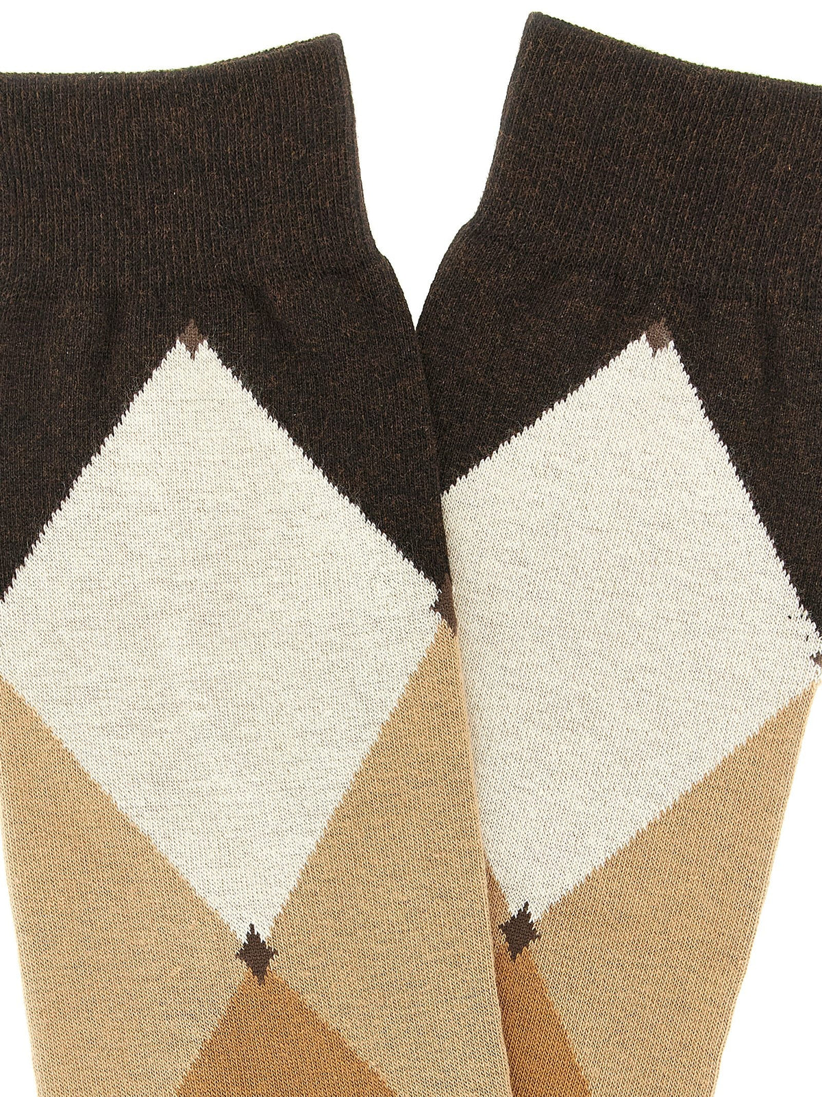 Ballantyne Diamond Shaped Socks Brown, view 3