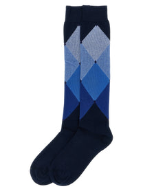 Ballantyne Diamond Shaped Socks Blue