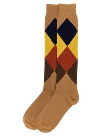 Ballantyne Diamond Shaped Socks Brown