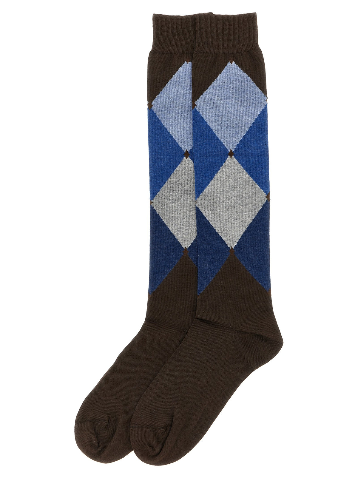 Ballantyne Diamond Shaped Socks Brown