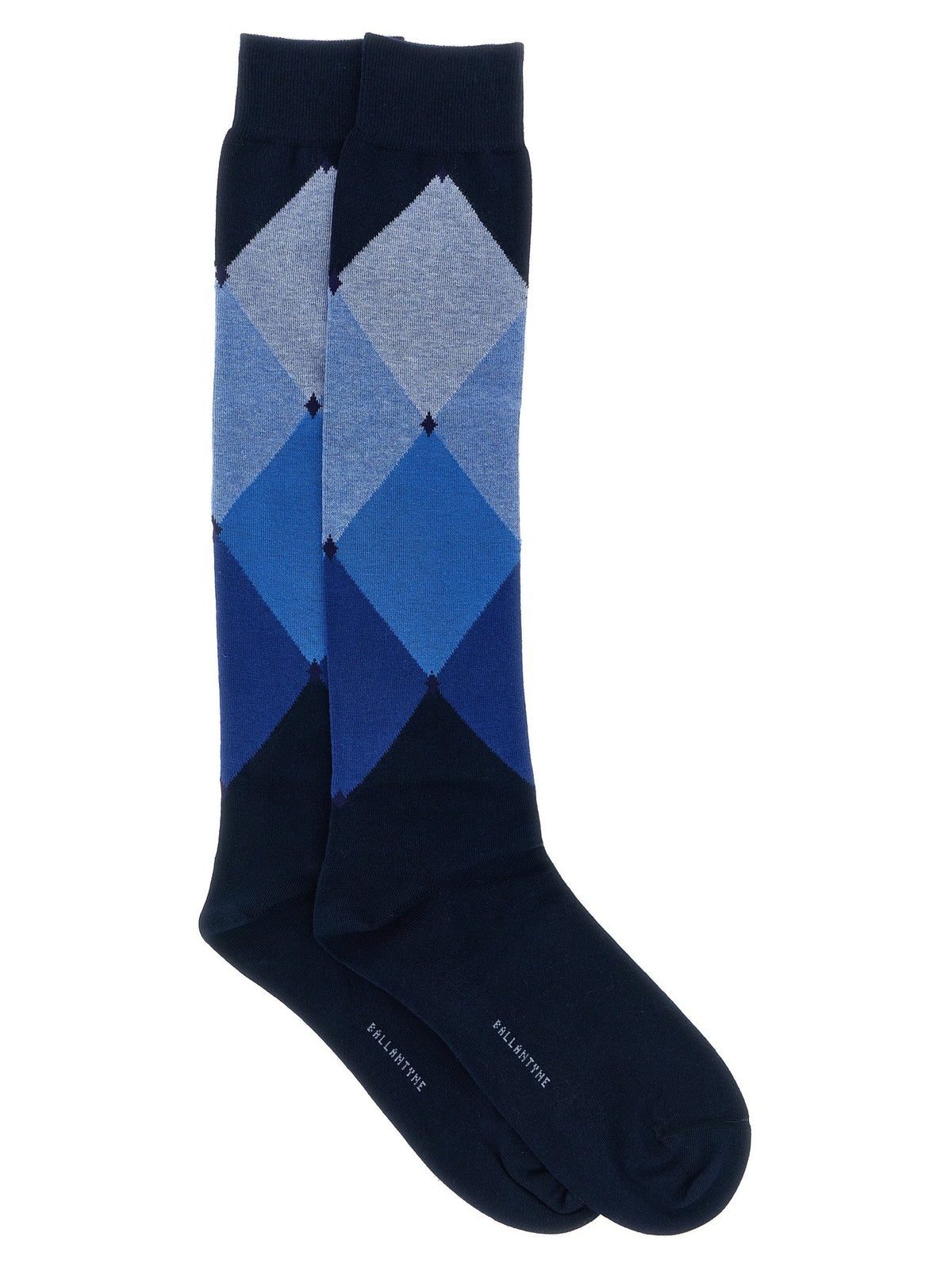 Ballantyne Diamond Shaped Socks Blue