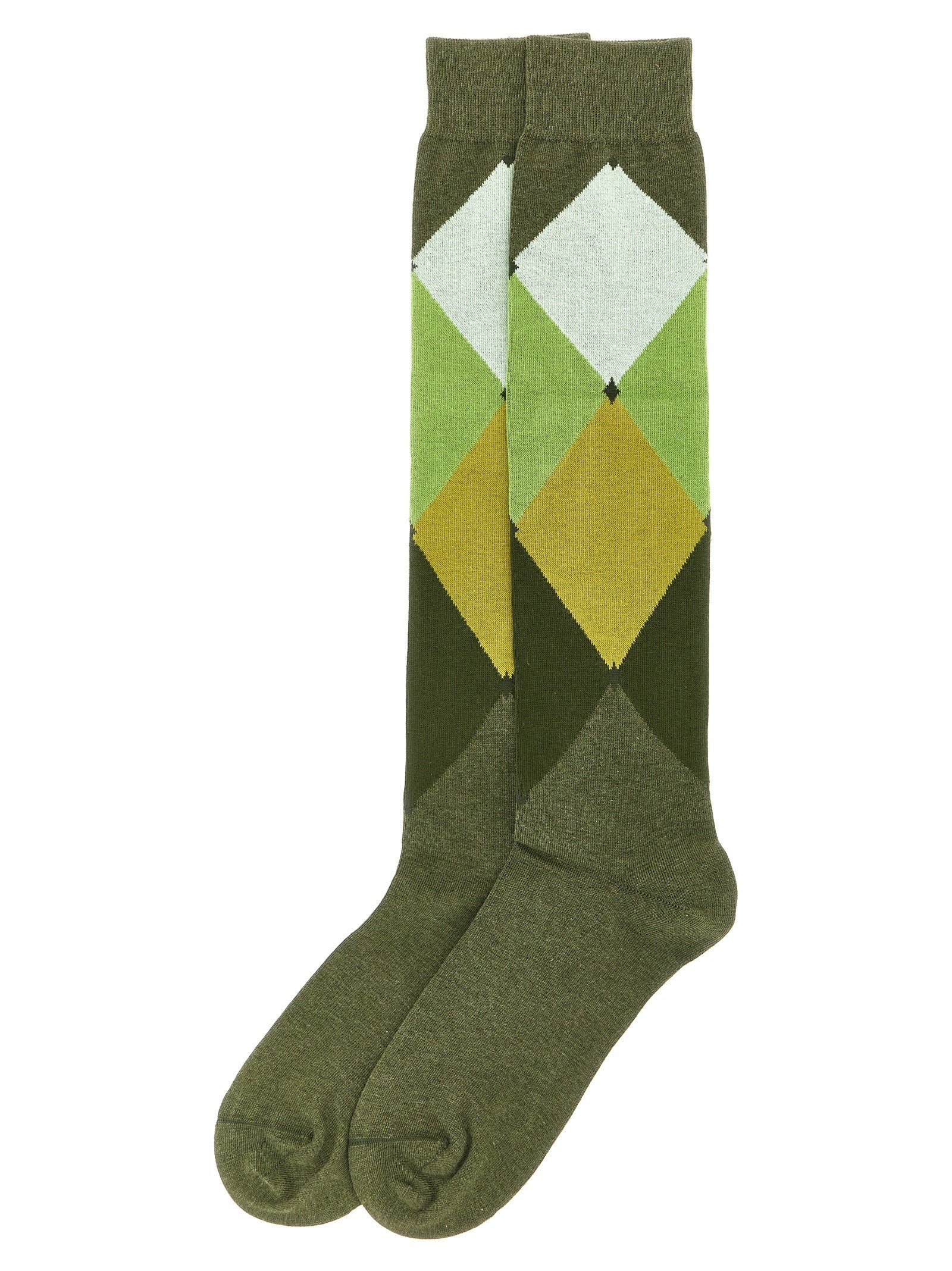 Ballantyne Diamond Shaped Socks Green