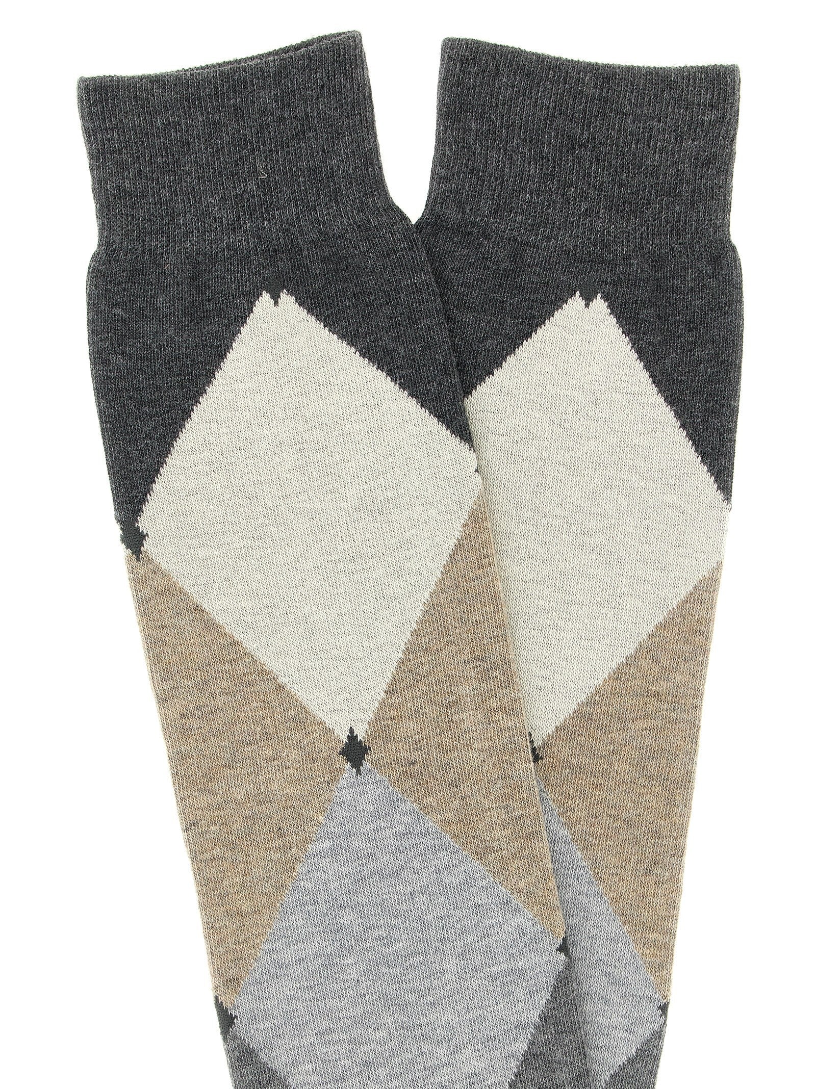 Ballantyne Diamond Shaped Socks Grey