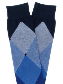Ballantyne Diamond Shaped Socks Blue
