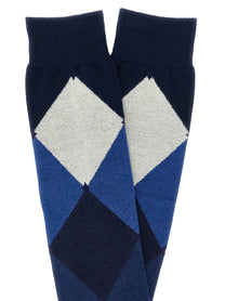 Ballantyne Diamond Shaped Socks Blue