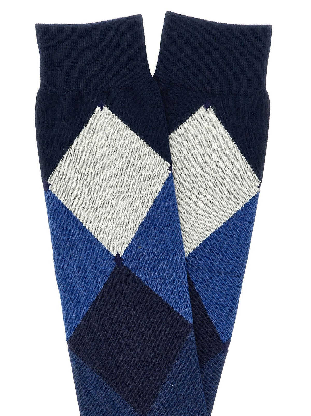 Ballantyne Diamond Shaped Socks Blue, view 3