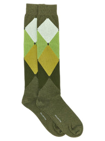 Ballantyne Diamond Shaped Socks Green