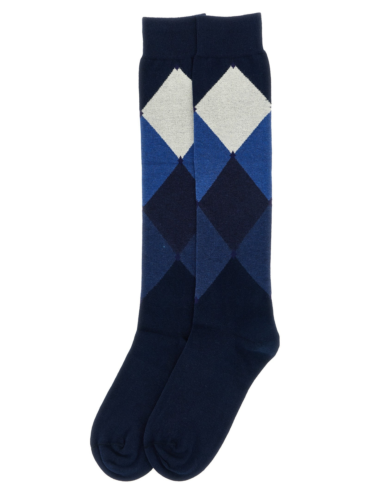 Ballantyne Diamond Shaped Socks Blue