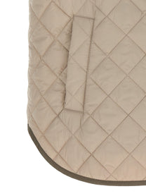 Brunello Cucinelli Diamond Shaped Vest Beige