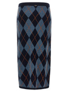 TWINSET Diamond Skirt Blue