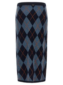 TWINSET Diamond Skirt Blue