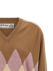Ballantyne Diamond Sweater Brown