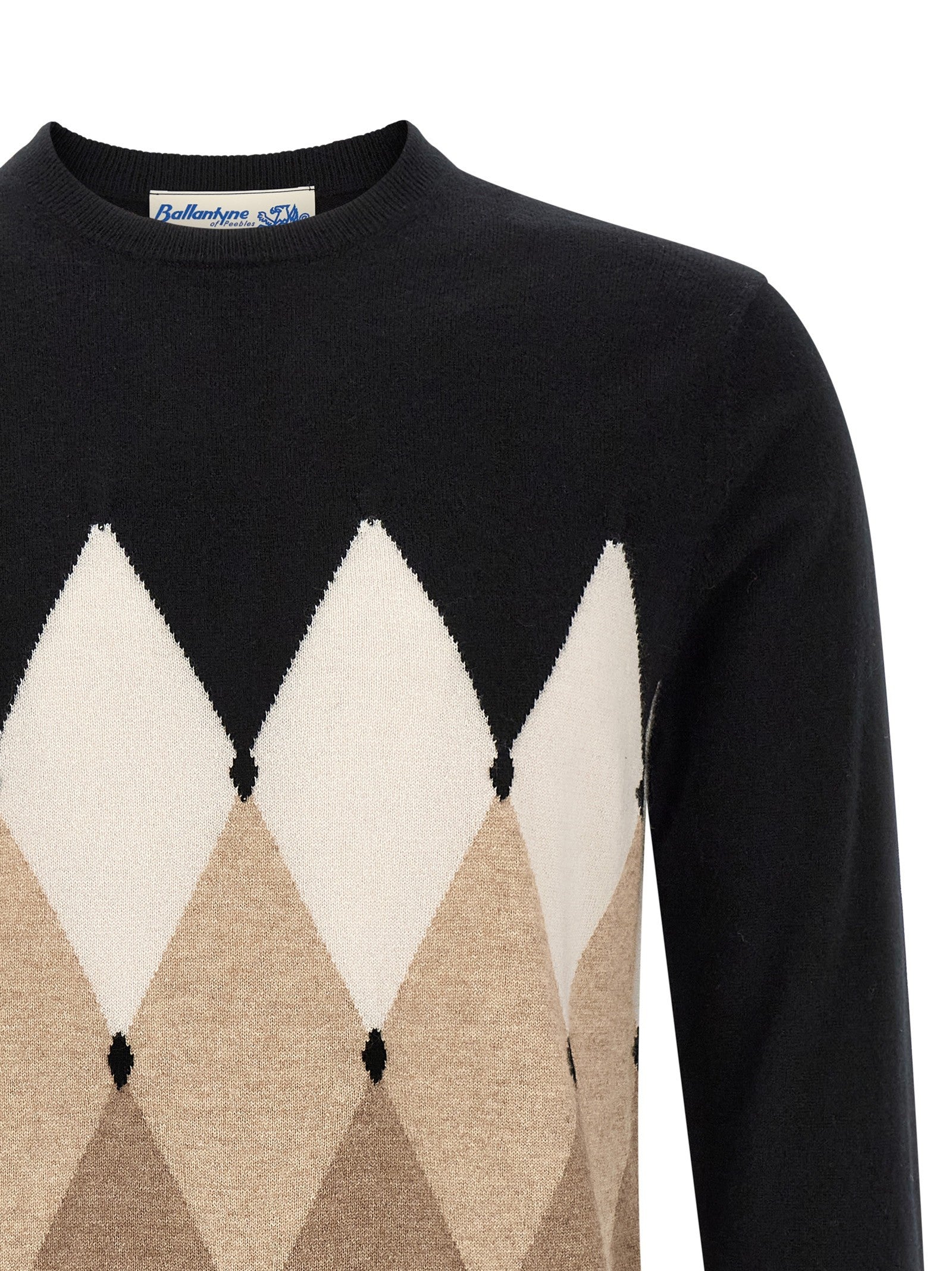 Ballantyne Diamond Sweater Black