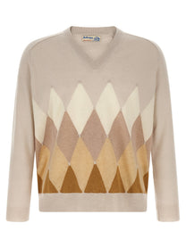 Ballantyne Diamond Sweater Beige
