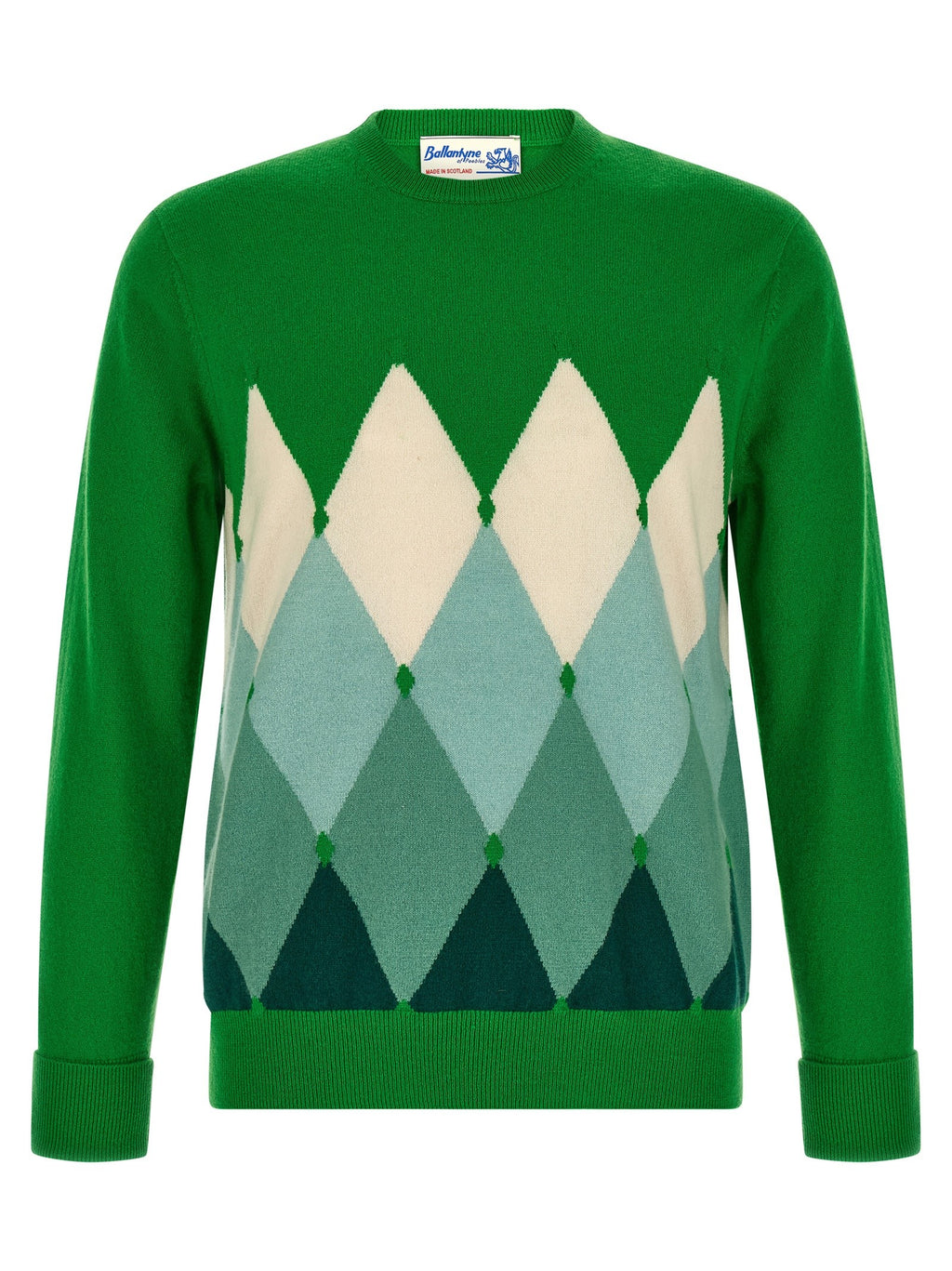 Ballantyne Diamond Sweater Green