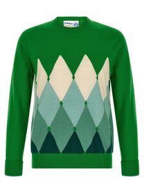 Ballantyne Diamond Sweater Green