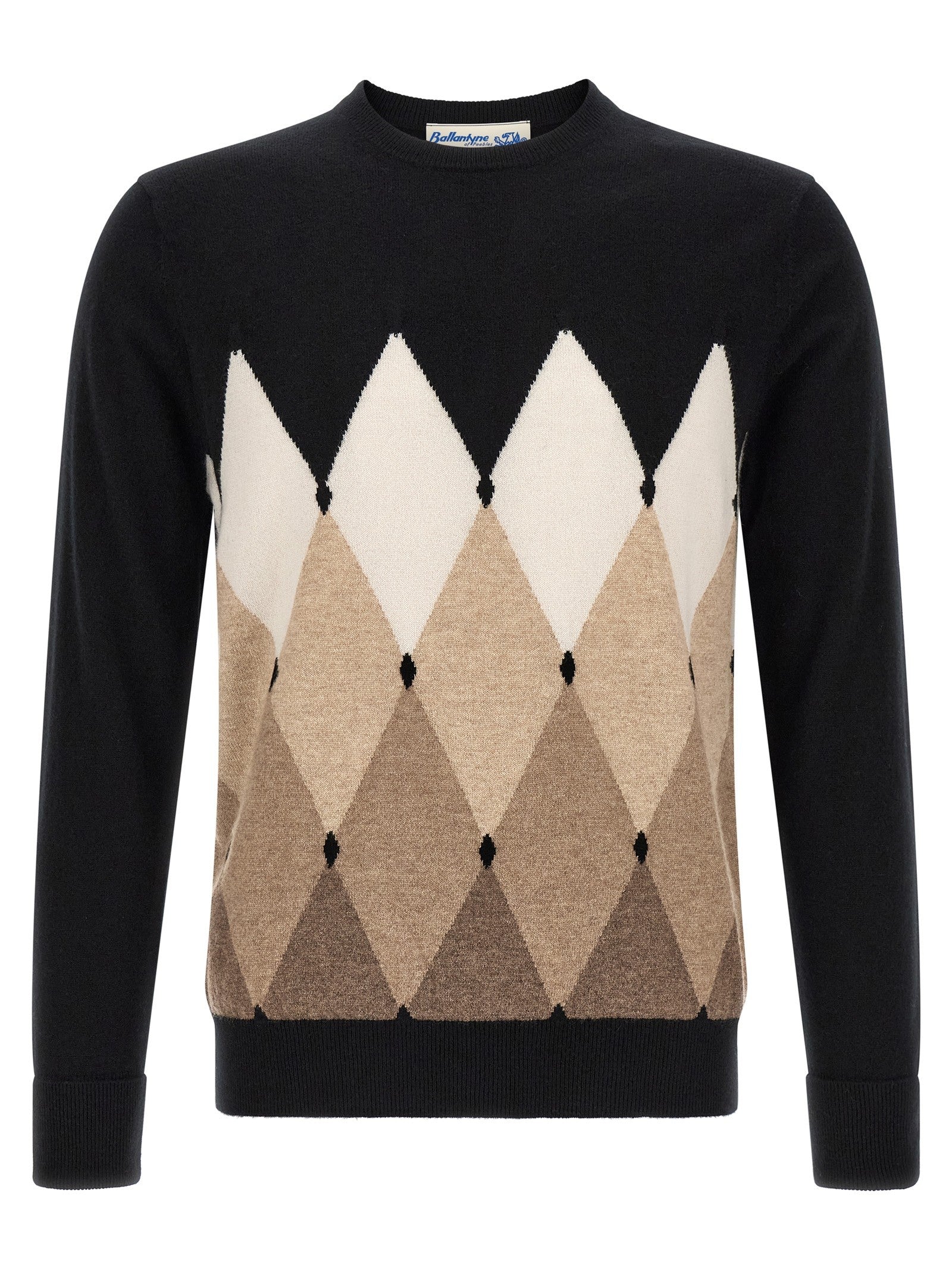 Ballantyne Diamond Sweater Black