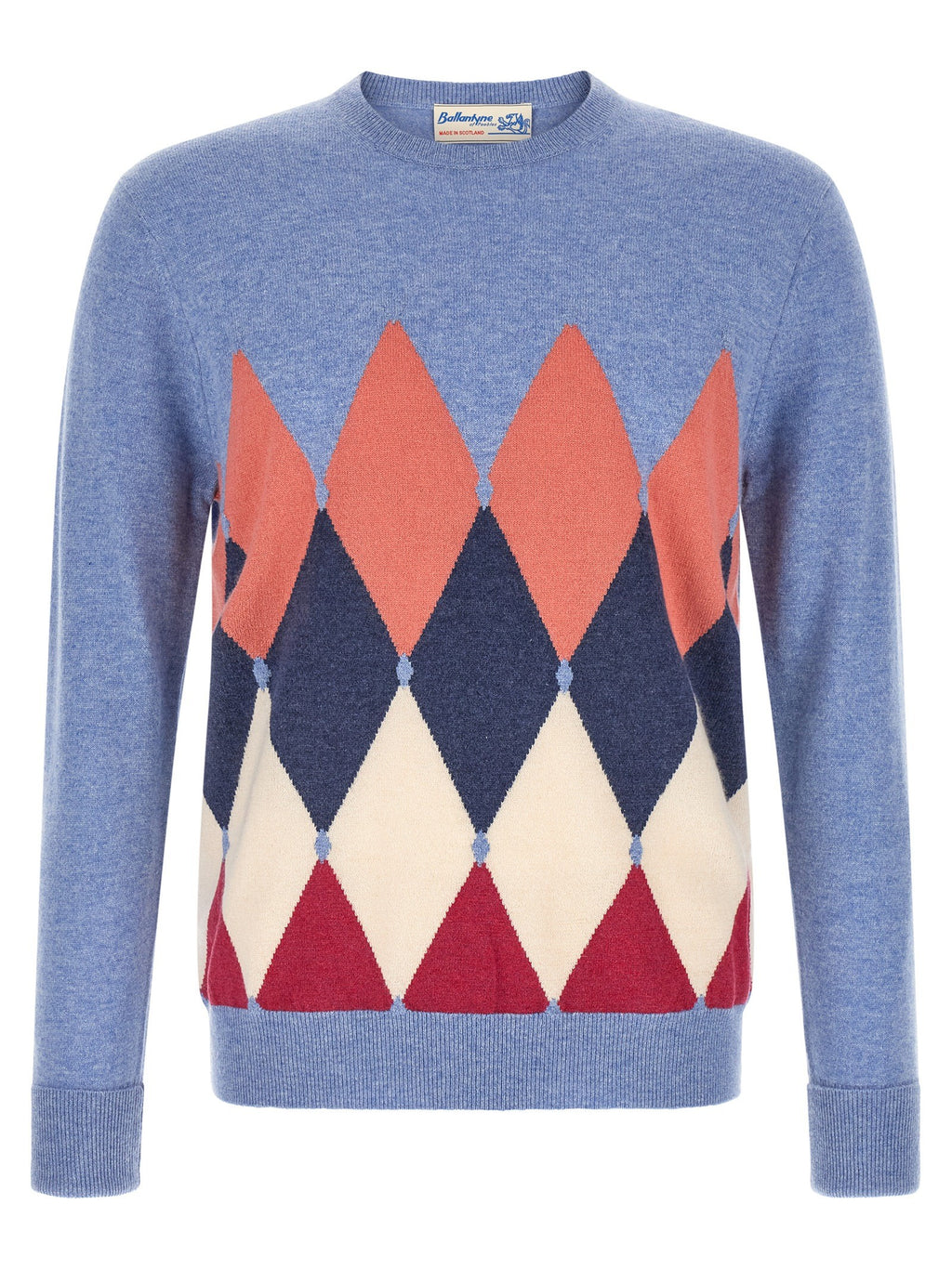 Ballantyne Diamond Sweater Blue