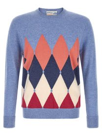 Ballantyne Diamond Sweater Blue