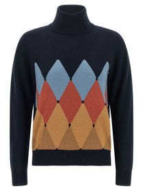Ballantyne Diamond Sweater Brown
