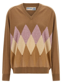 Ballantyne Diamond Sweater Brown
