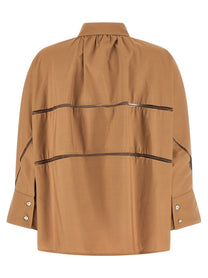 Fabiana Filippi Diamond Thread Shirt Brown