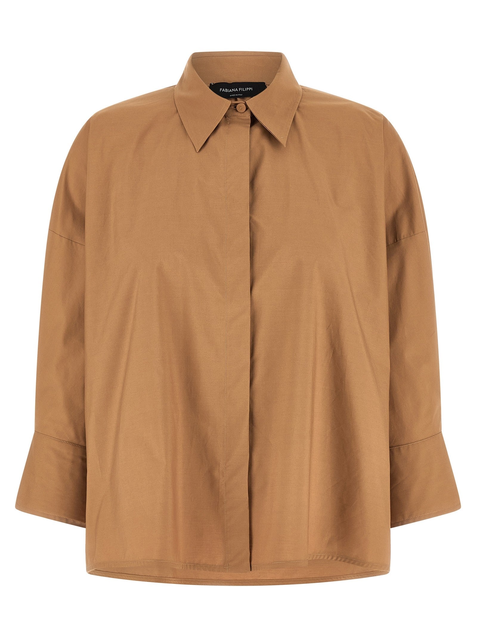 Fabiana Filippi Diamond Thread Shirt Brown