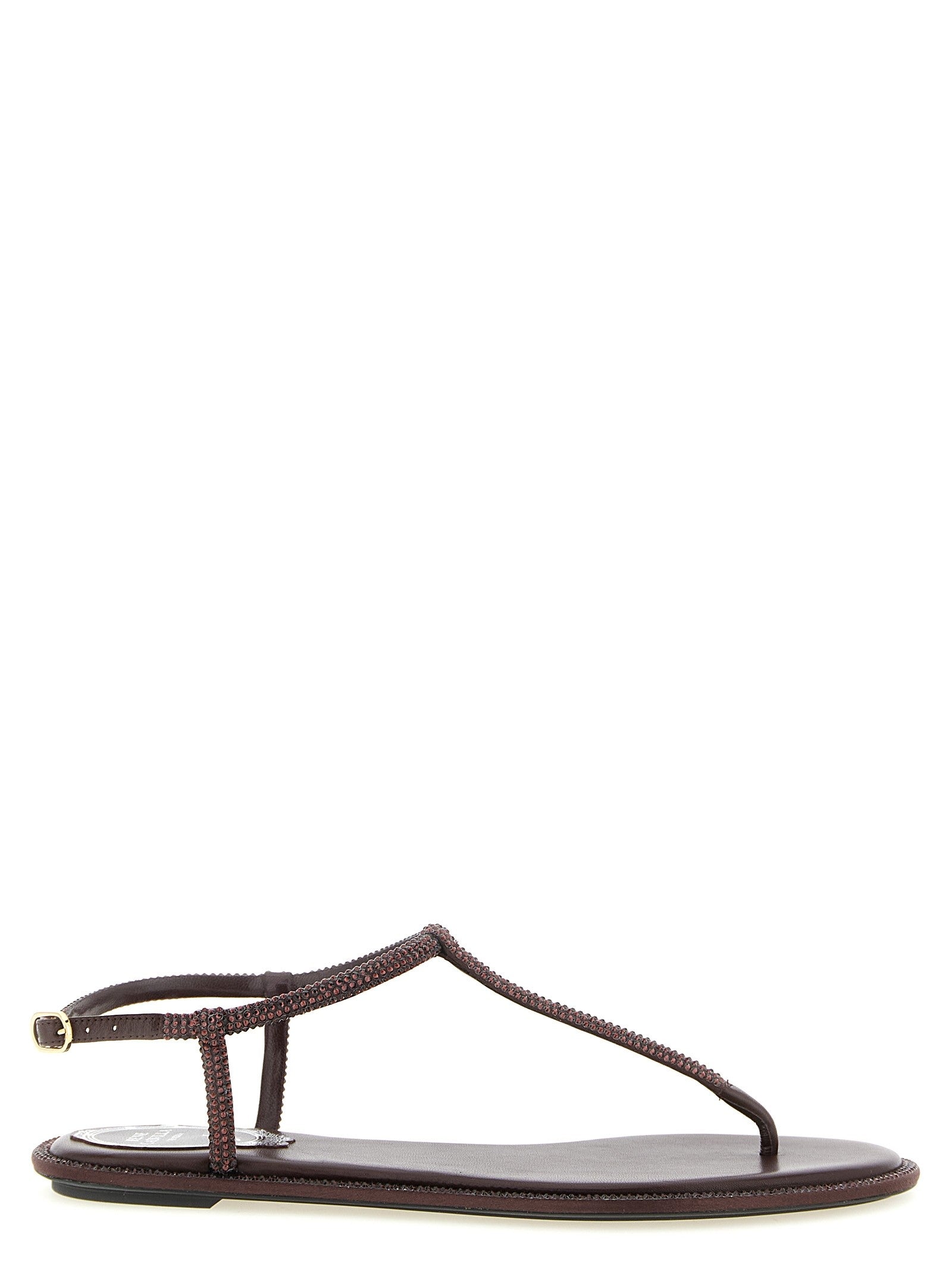 Rene Caovilla Diana Sandals Brown