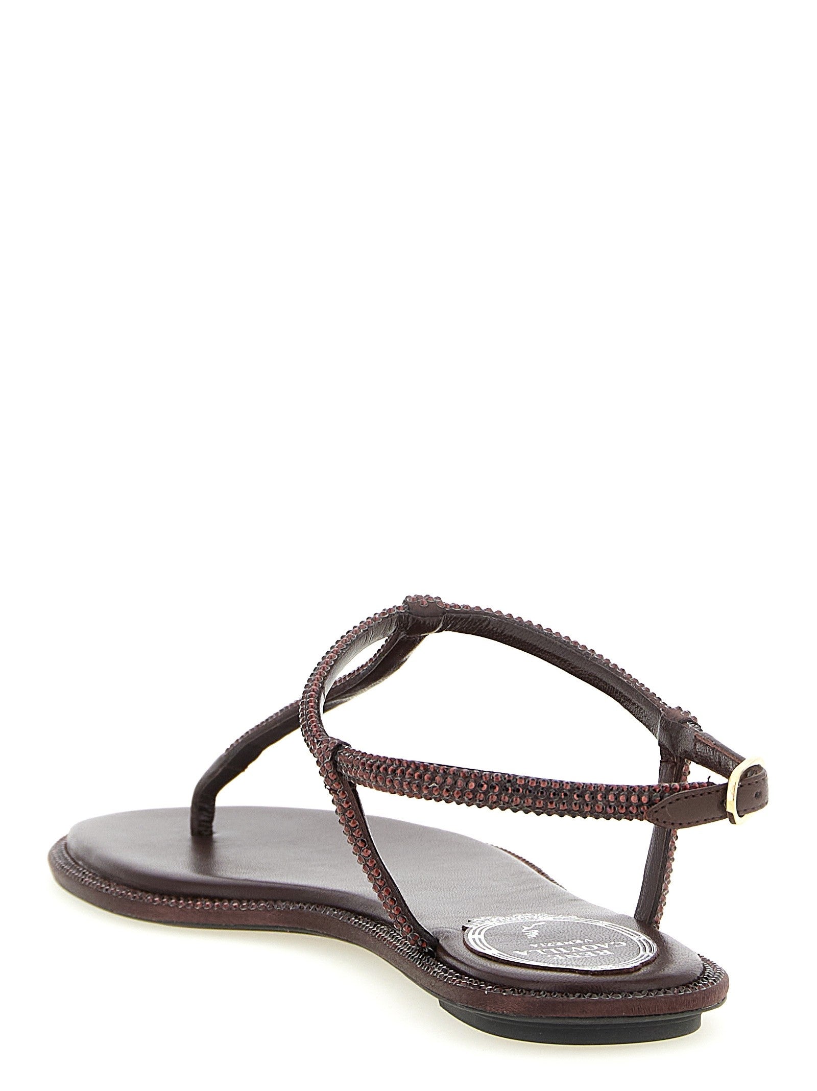 Rene Caovilla Diana Sandals Brown