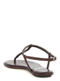 Rene Caovilla Diana Sandals Brown