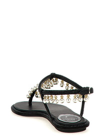 Rene Caovilla Diana Sandals Black