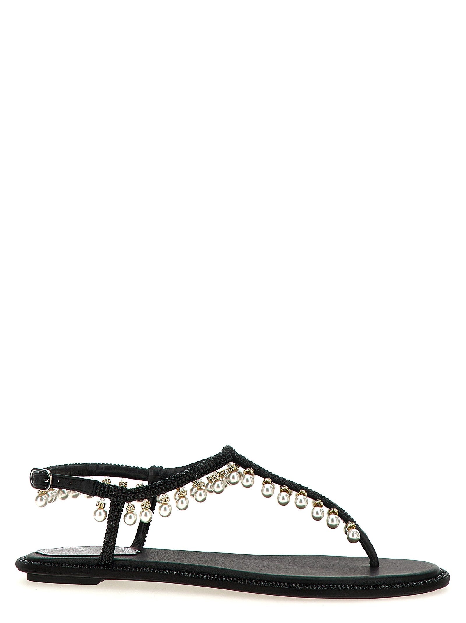 Rene Caovilla Diana Sandals Black
