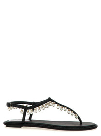 Rene Caovilla Diana Sandals Black