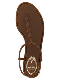 Rene Caovilla Diana Sandals Brown
