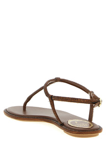 Rene Caovilla Diana Sandals Brown