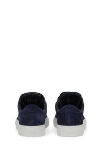 Navy blue suede Diemme men’s sneaker Marostica low with white rubber soles and low-top design
