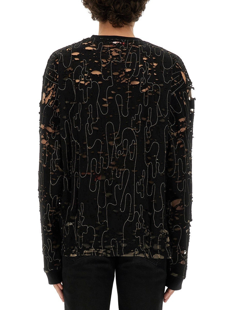 Diesel - Diesel Jersey ’T Boxt Ls Devor’ - Men’s Tops