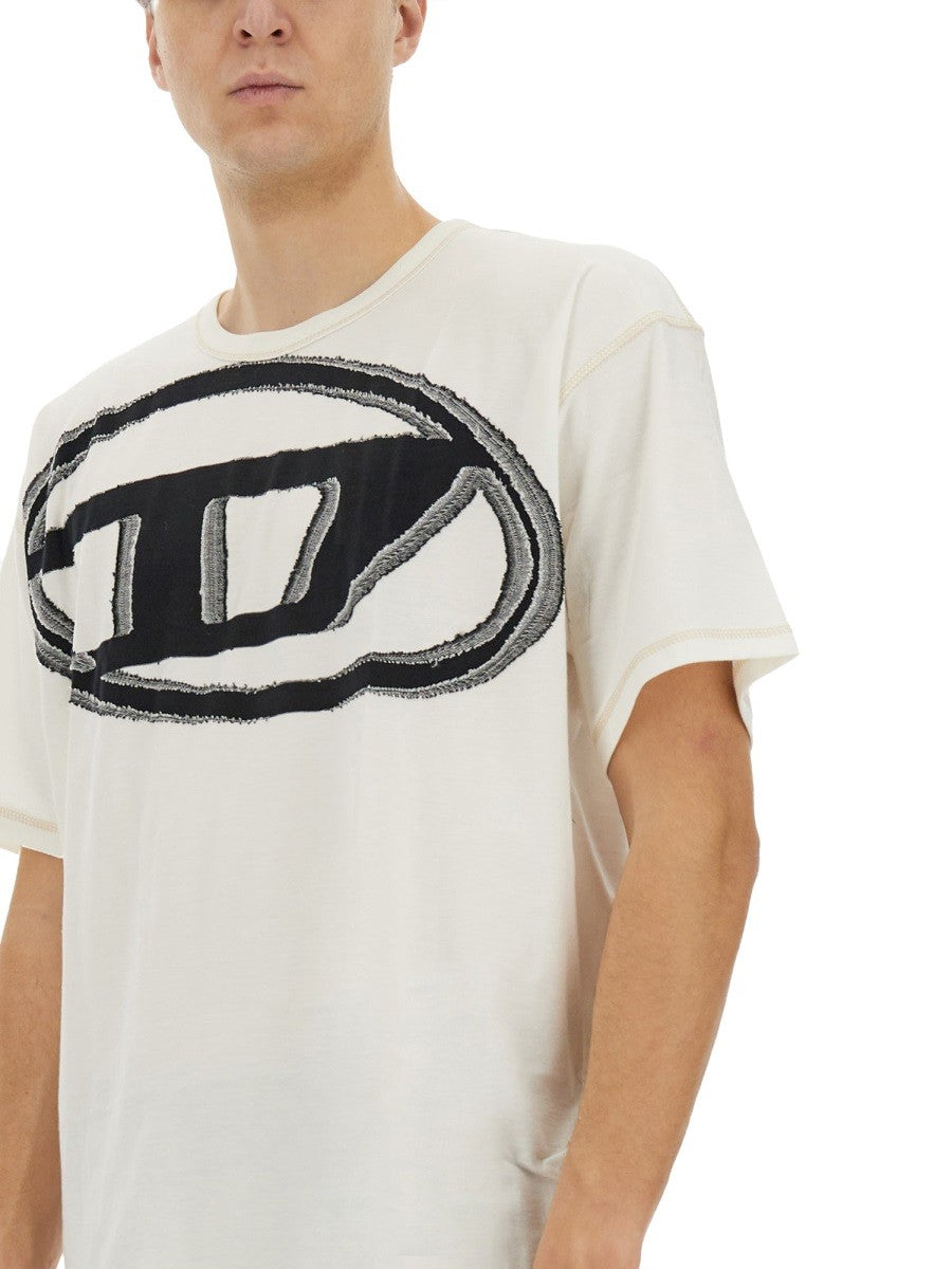 Diesel - Diesel T Shirt With Maxi Oval D - Men’s Tops