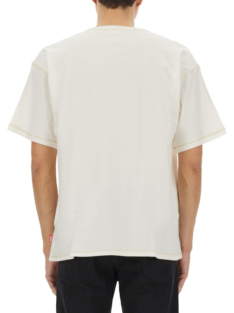 Diesel - Diesel T Shirt With Maxi Oval D - Men’s Tops