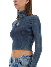 Diesel - Diesel Tops With Logo - Woman-&gt;Clothing-&gt;t-shirts