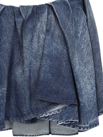 Diesel - Diesel Asymmetric Mini Skirt in Blue - Women’s Clothing